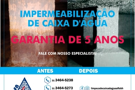 Impermeabilização de cisternas em Belo Horizonte