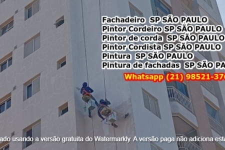 pintor cordeiro SP pintor de corda SP pintor cordista SP fachadeiro SP São Paulo